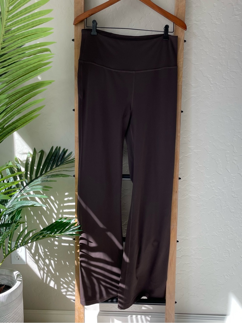 Lululemon Athletica Espresso Brown High Rise Wide-Leg Leggings